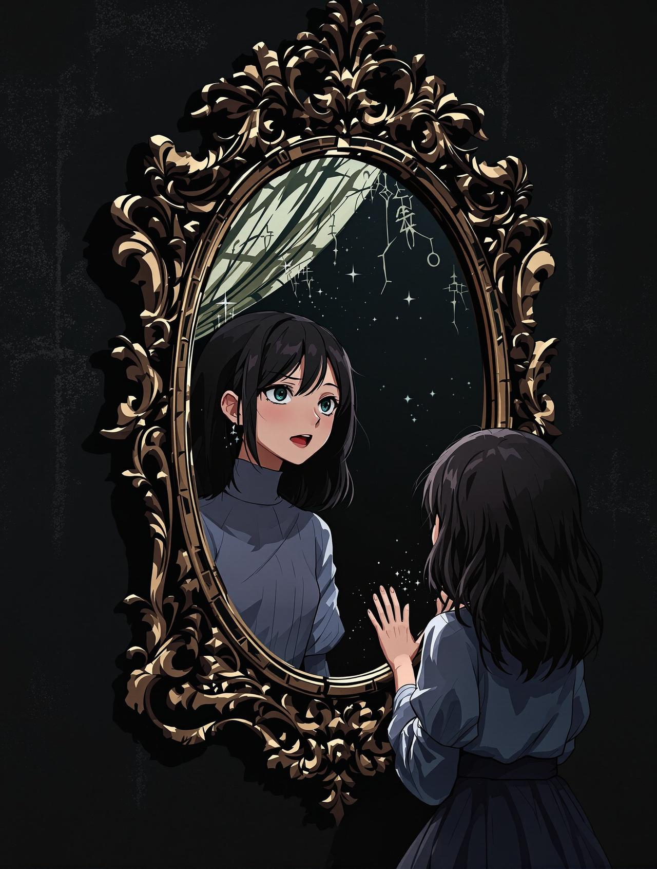 哈哈漫画 - 镜中花